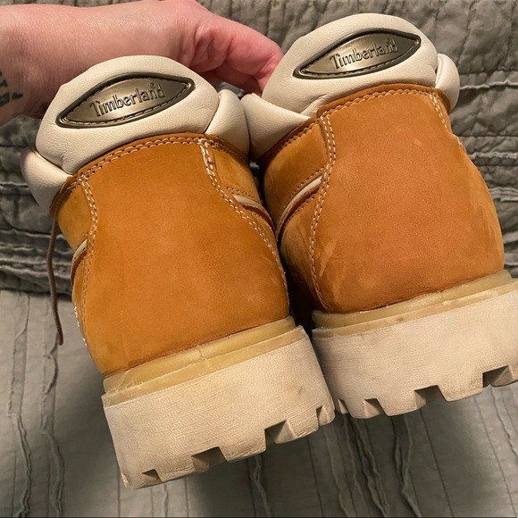 Timberland Tan Nubuck Leather Boots men size 11 - Picture 3 of 8